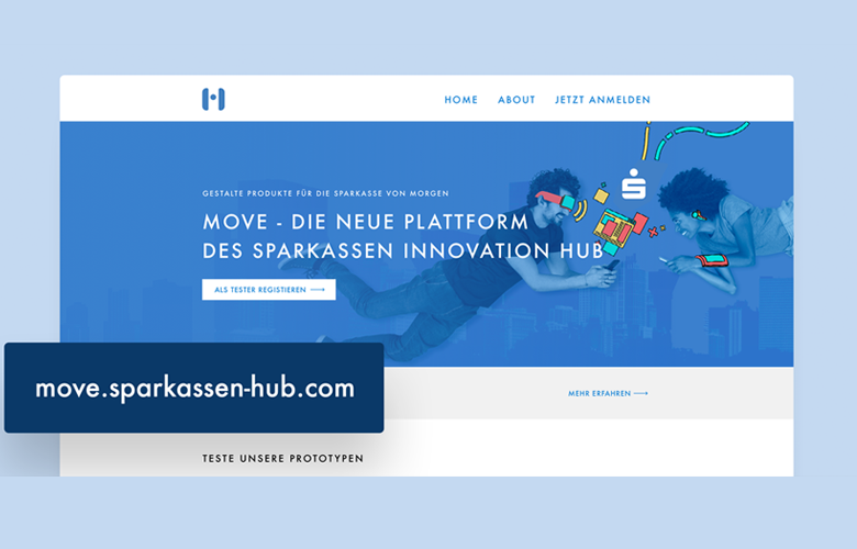 MOVE wurde im S-Hub entwickelt und ist die Tester-Plattform für Sparkassen-Kunden.