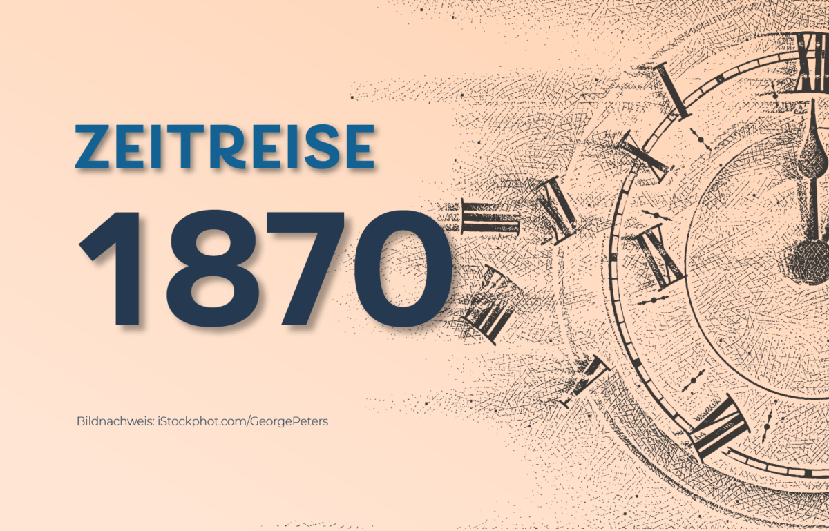 Grafik Zeitreise 1870 Gründung der Commerzbank