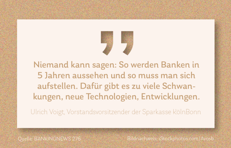 Grafik Kasensturz Zitat von Ulrich Voigt, Sparkasse KölnBonn
