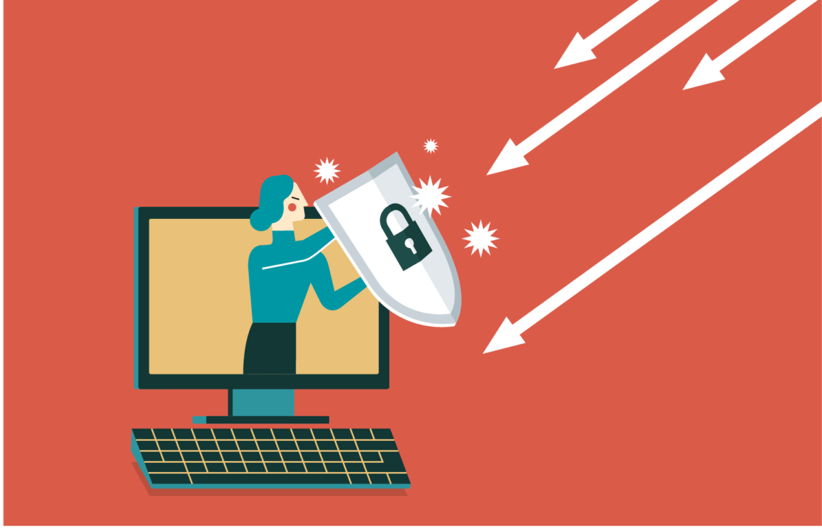 Wie kann ein Unternehmen sich effektiv gegen DDoS-Attacken schützen? Grafik zum Beitrag