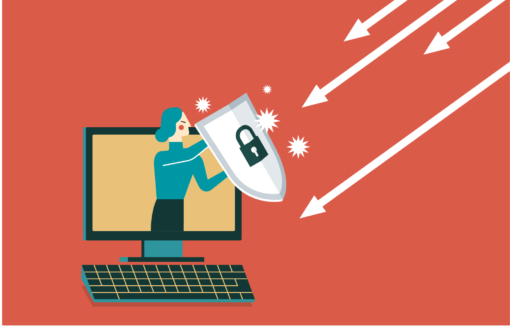 Wie kann ein Unternehmen sich effektiv gegen DDoS-Attacken schützen? Grafik zum Beitrag