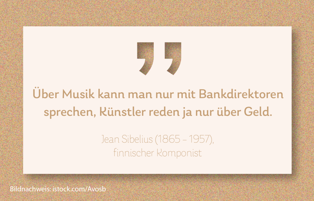 Musiknoten und Banknoten sind selten im Gleichklang, sagt BANKINGNEWS-Chefredakteur Thomas Friedenberger.