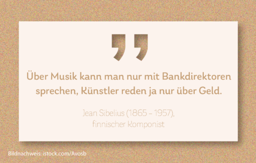 Musiknoten und Banknoten sind selten im Gleichklang, sagt BANKINGNEWS-Chefredakteur Thomas Friedenberger.