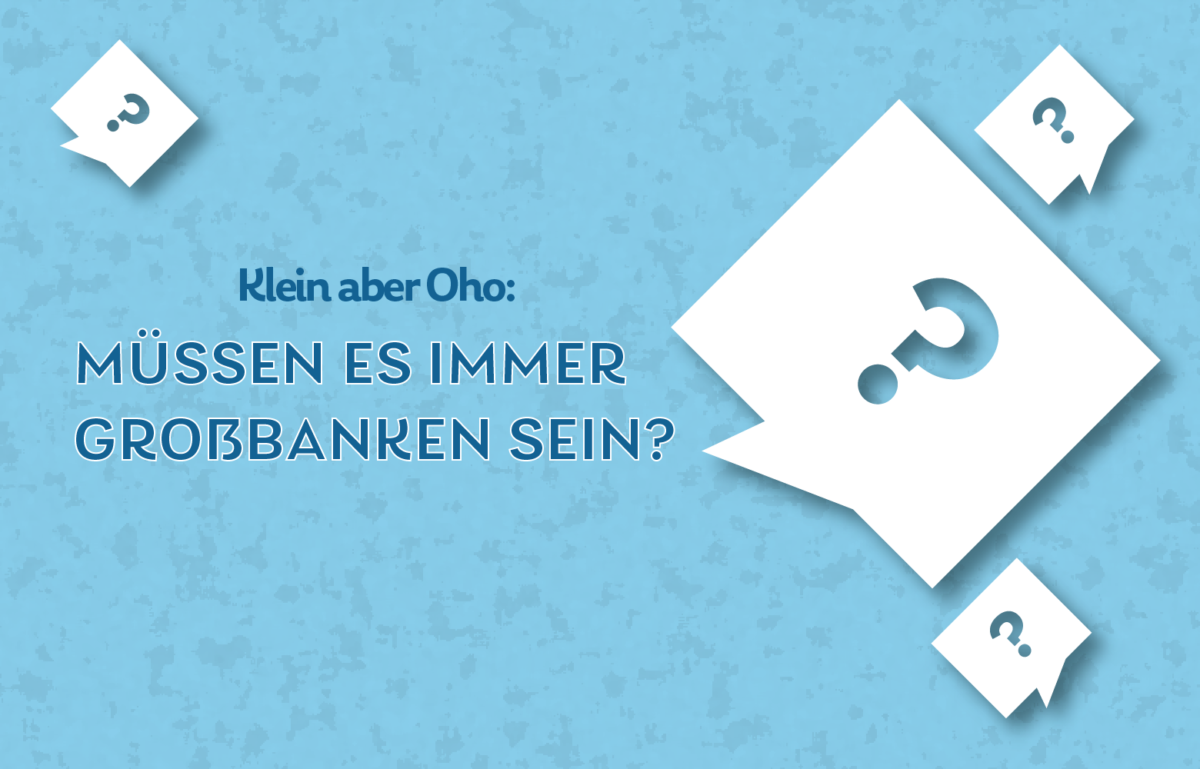 Alle berichten immer nur über Großbanken. Doch: Ist das fair? Wir haben uns auf die Suche nach der kleinsten Bank Deutschlands gemacht und sind in Gammesfeld fündig geworden.