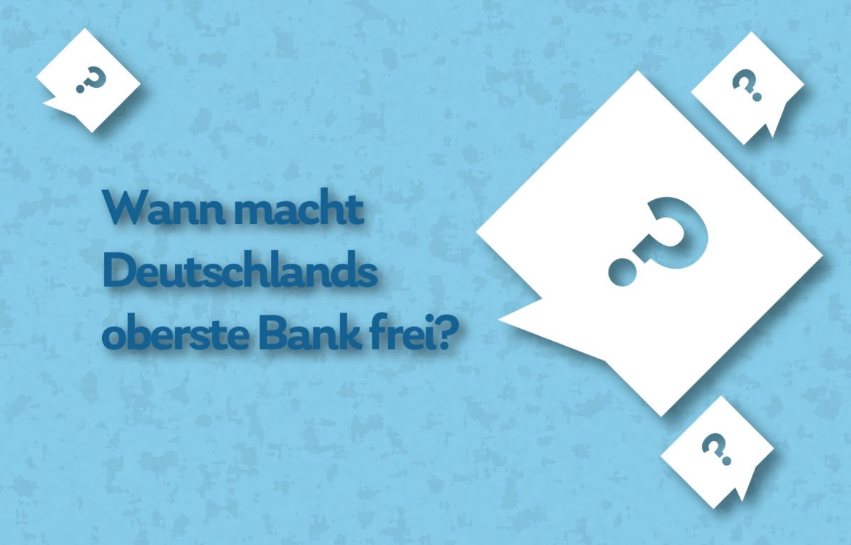 Wenn eine Bank frei macht